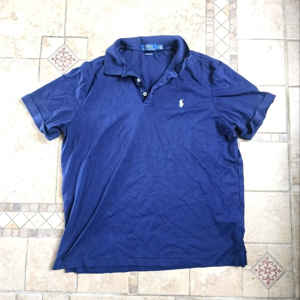 Polo by Ralph Lauren Men's Deep Blue Polo Shirt